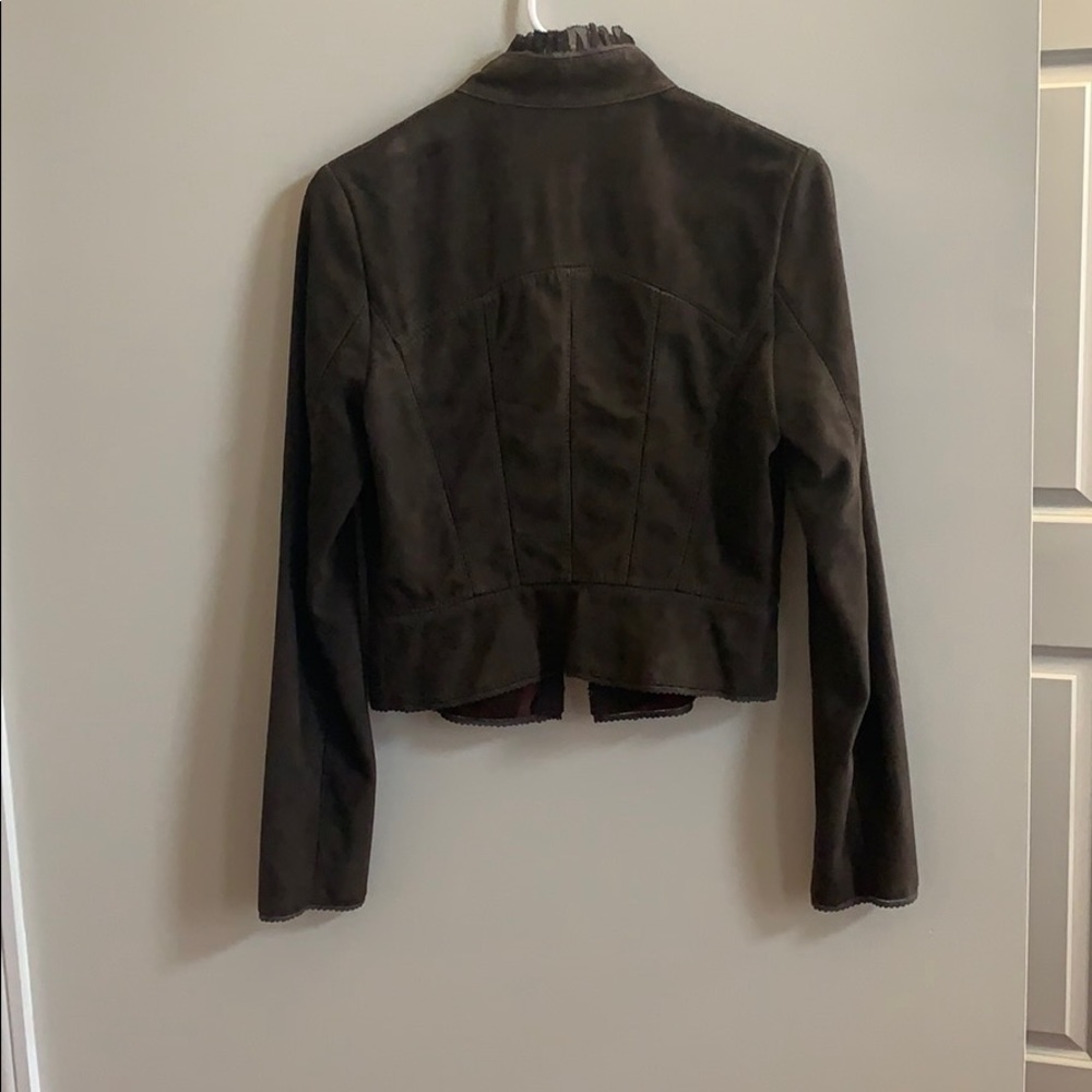 Elie Tahari brown suede blazer - Picture 2 of 4